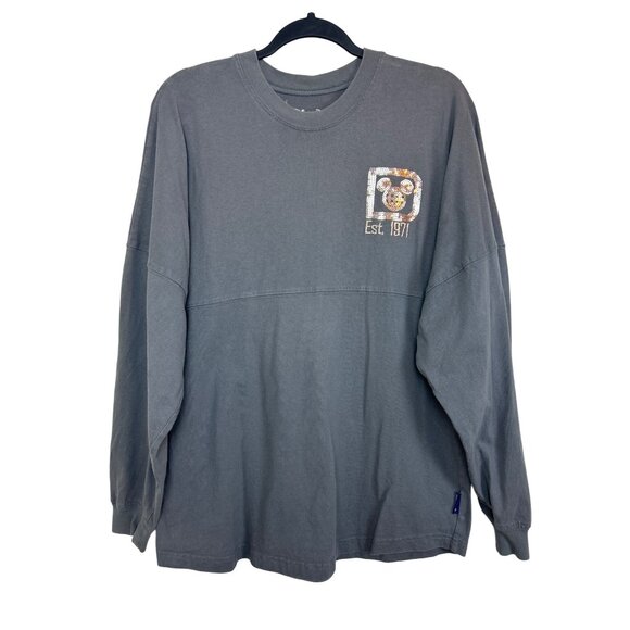 Walt Disney World Sz. M Briar Rose Gold Sequin Gray Long Sleeve Spirit Jersey - Picture 9 of 11